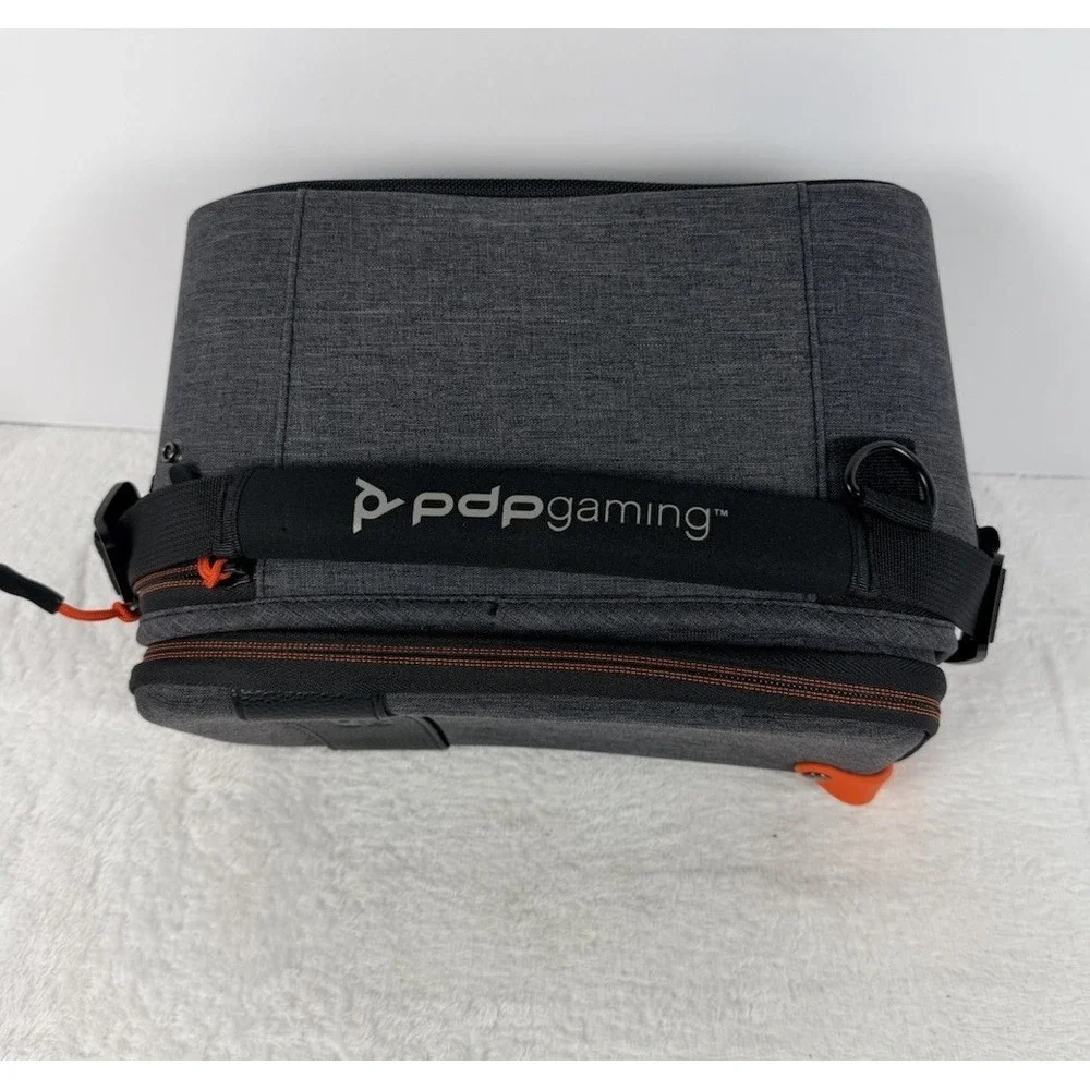 PDP Gaming Deluxe Elite Travel Case for Nintendo Switch Gray Shoulder Carry Bag